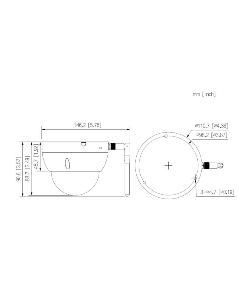 GOLIATH IP WLAN Dome Kamera  4 MP  2.8 mm  30m IR  IK10  IP67  Smartphone App  WiFi IO Serie – Bild 2