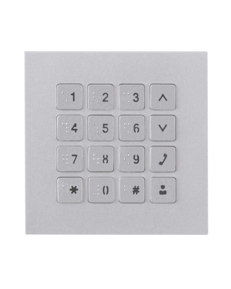 GOLIATH Hybrid IP & 2-Draht Video Türsprechanlage | Keypad Modul | Blindenschrift | Beleuchtung