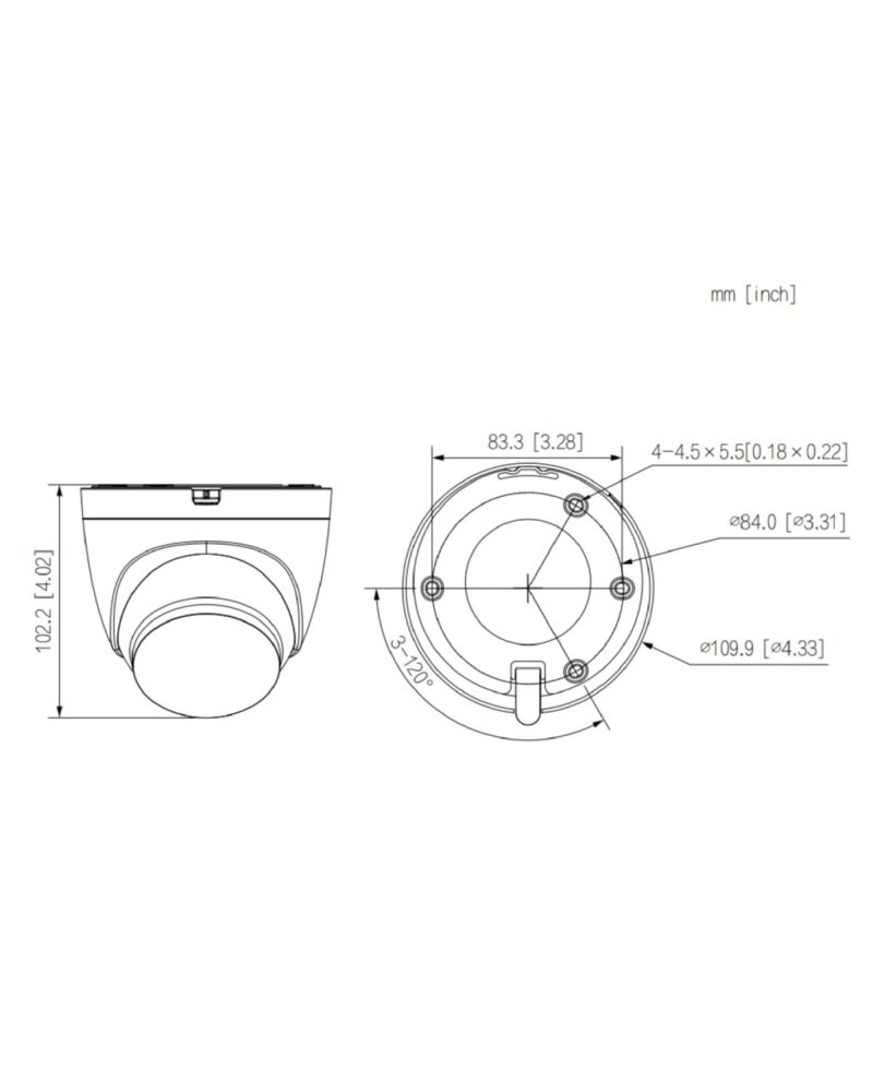 GOLIATH IP WLAN Dome Kamera | 4 MP | 2.8 mm | 30m IR | Mikrofon | Lautsprecher | App | WiFi IO Serie – Bild 3