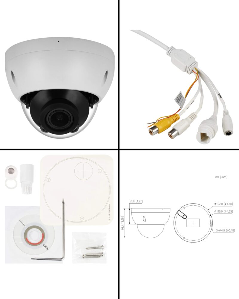 GOLIATH Starlight IP Dome Kamera | 4 MP | Motorzoom | WDR | 40m IR | SMD+ | Mikro | PoE | PRO Serie – Bild 3