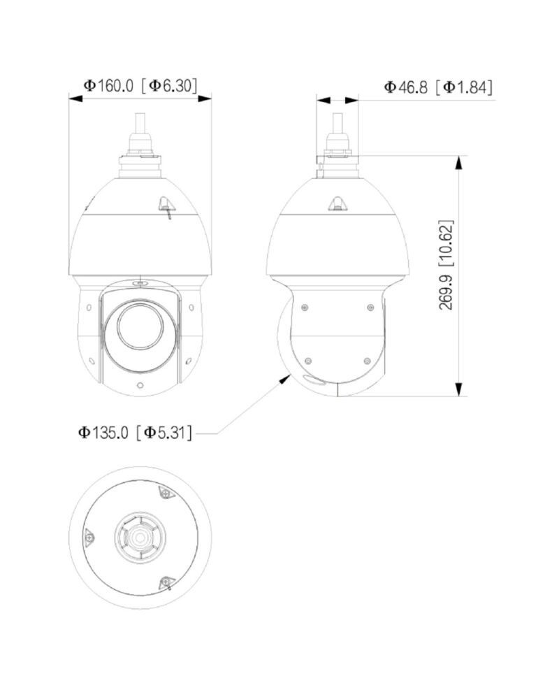 GOLIATH Starlight IP Dome PTZ Kamera | 8 MP | Pan-Tilt-Zoom | 100m IR | SMD 4.0 | PoE | 4K Serie – Bild 3