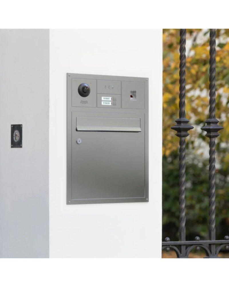 GOLIATH Hybrid IP & 2-Draht Video Türsprechanlage | 2er Klingel Modul | LED Namensschild | Aluminium – Bild 2