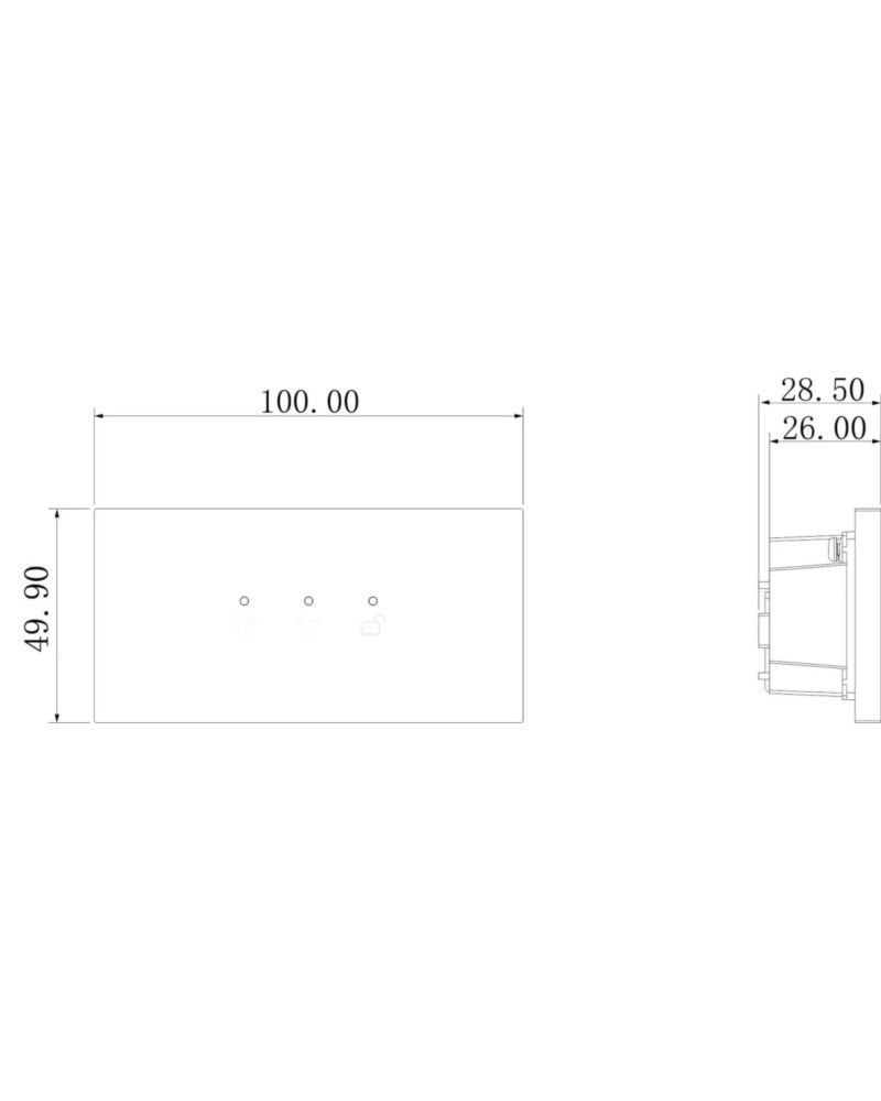 GOLIATH Hybrid IP & 2-Draht Video Türsprechanlage | Feedback Modul | LED Beleuchtung | Aluminium – Bild 2