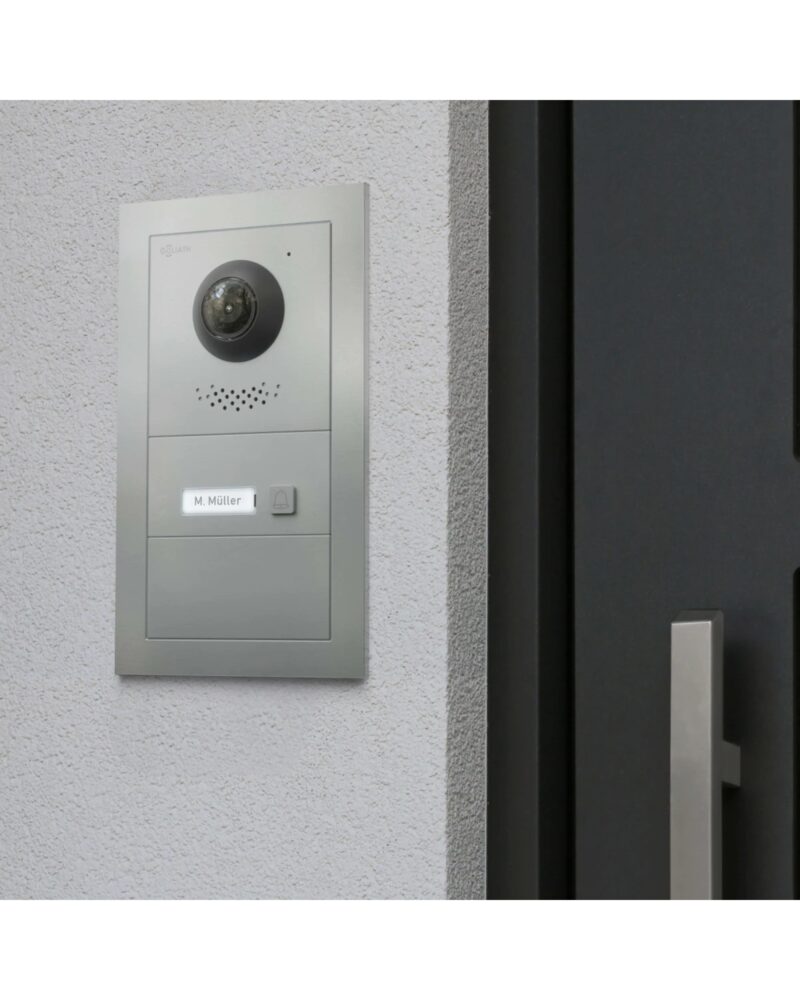 GOLIATH Hybrid IP & 2-Draht Video Türsprechanlage | 2er Klingel Modul | LED Namensschild | Aluminium – Bild 3