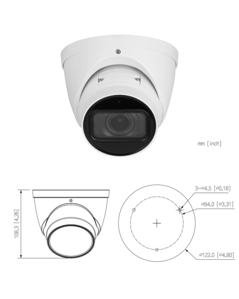 GOLIATH Starlight IP Dome Kamera | 4 MP | Motorzoom | WDR | 40m IR | SMD+ | Mikro | PoE | PRO Serie – Bild 4
